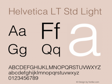 HelveticaLTStd-Light Version 2.125;PS 005.000;hotconv 1.0.67;makeotf.lib2.5.33168图片样张