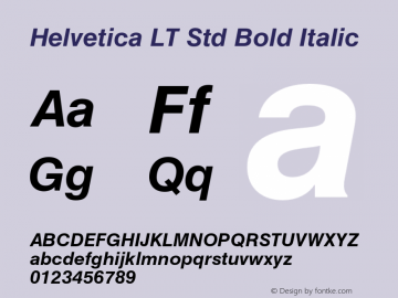 HelveticaLTStd-BoldObl Version 2.125;PS 005.000;hotconv 1.0.67;makeotf.lib2.5.33168图片样张