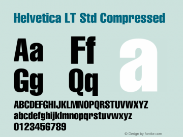 HelveticaLTStd-Comp Version 2.125;PS 005.000;hotconv 1.0.67;makeotf.lib2.5.33168图片样张