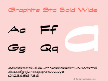 GraphiteStd-BoldWide Version 2.076;PS 002.000;hotconv 1.0.67;makeotf.lib2.5.33168图片样张