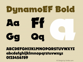 DynamoEF Bold 001.000 Font Sample