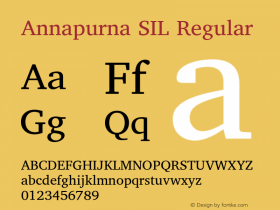 Annapurna SIL Version 2.000图片样张