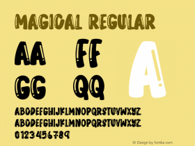 MAGICAL Version 1.001;Fontself Maker 3.5.8图片样张