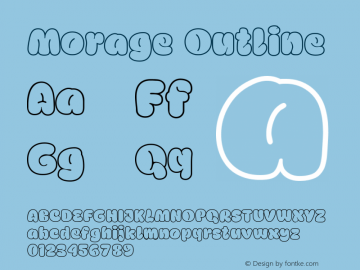 Moorage-Outline Version 1.001;Fontself Maker 3.5.4图片样张
