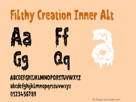 FilthyCreationInnerAlt Version 1.002;Fontself Maker 3.5.8图片样张