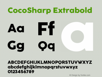 CocoSharp Extrabold Version 1.045图片样张