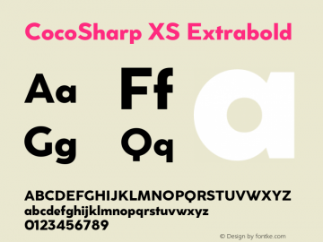 CocoSharp XS Extrabold Version 1.041图片样张