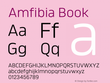 Amfibia Book Version 1.000;PS 001.000;hotconv 1.0.88;makeotf.lib2.5.64775图片样张