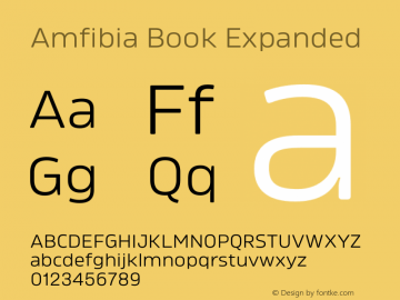 Amfibia Book Expanded Version 1.000;PS 001.000;hotconv 1.0.88;makeotf.lib2.5.64775图片样张