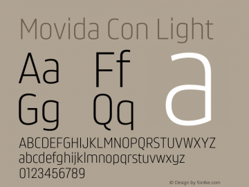 Movida Con Light Version 1.000;Glyphs 3.1.2 (3151)图片样张