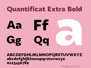 Quantificat Extra Bold Version 1.000;Glyphs 3.1.2 (3151)图片样张
