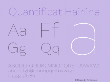 Quantificat Hairline Version 1.000;Glyphs 3.1.2 (3151)图片样张