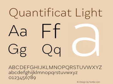 Quantificat Light Version 1.000;Glyphs 3.1.2 (3151)图片样张