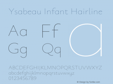 Ysabeau Infant Hairline Version 2.002;Glyphs 3.2 (3227)图片样张