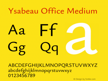 Ysabeau Office Medium Version 2.002;Glyphs 3.2 (3227)图片样张