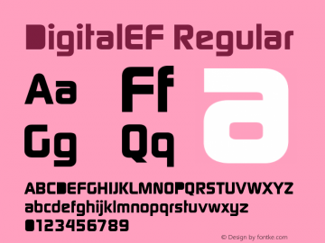 DigitalEF Regular 001.000图片样张