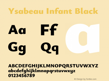 Ysabeau Infant Black Version 2.002图片样张