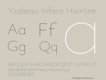 Ysabeau Infant Hairline Version 2.002图片样张