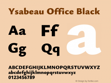 Ysabeau Office Black Version 2.002图片样张