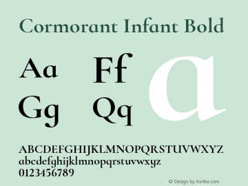 Cormorant Infant Bold Version 4.001图片样张