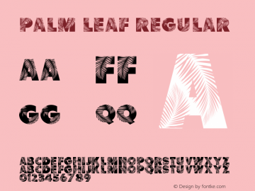 Palm Leaf Regular Version 1.001图片样张