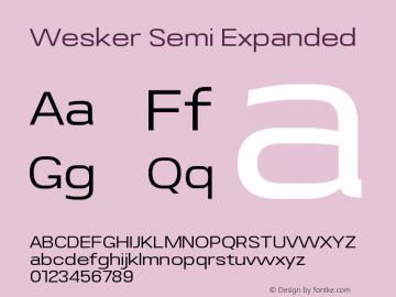 Wesker-SemiExpanded Version 1.000图片样张