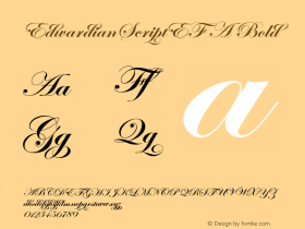 EdwardianScriptEF A Bold 001.000图片样张