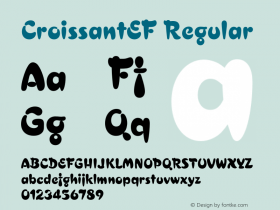 CroissantEF Regular 001.001 Font Sample