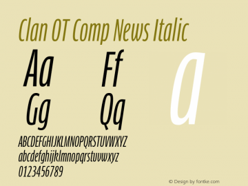 Clan OT Comp News Italic Version 7.600, build 1030, FoPs, FL 5.04图片样张