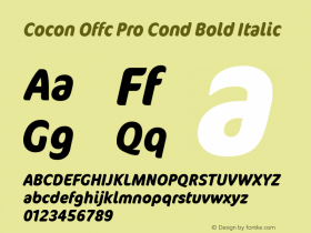 Cocon Offc Pro Cond Bold Ita Version 7.504; 2009; Build 1003图片样张