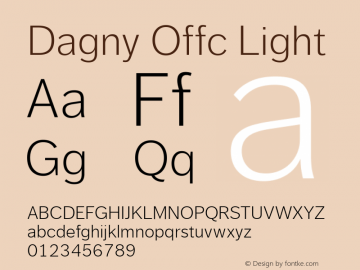 Dagny Offc Light Version 7.504; 2009; Build 1020图片样张