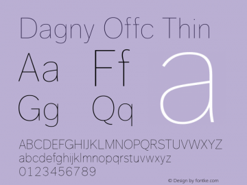 Dagny Offc Thin Version 7.504; 2009; Build 1020图片样张