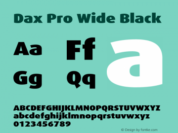 Dax Pro Wide Black Version 7.504; 2017; Build 1023图片样张