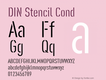 DIN Stencil Cond Version 1.00图片样张
