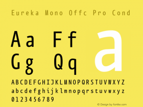 Eureka Mono Offc Pro Cond Version 7.504; 2011; Build 1020图片样张