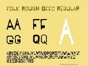 Folk Rough Offc Version 7.504; 2009; Build 1005图片样张