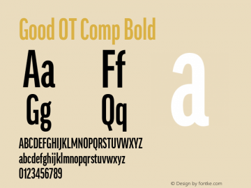 Good OT Comp Bold Version 7.60图片样张