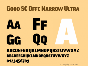 Good SC Offc Narr Ultra Version 7.504; 2014; Build 1020图片样张