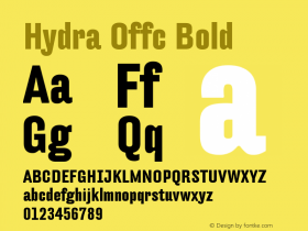 Hydra Offc Bold Version 7.504; 2010; Build 1022图片样张