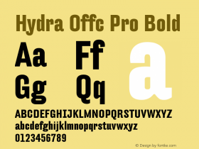 Hydra Offc Pro Bold Version 7.504; 2012; Build 1022图片样张