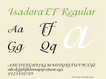 IsadoraEF Regular 001.000图片样张