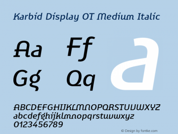 Karbid Display OT Medium Ita Version 7.60图片样张