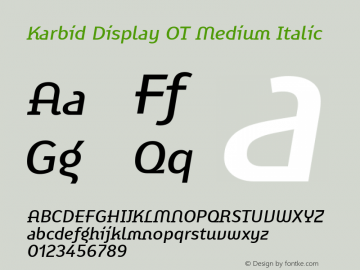 Karbid Display OT Medium Ita Version 7.60图片样张