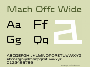 Mach Offc Wide Version 7.504; 2009; Build 1003图片样张