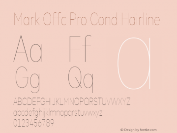Mark Offc Pro Cond Hairline Version 7.504; 2015; Build 1021图片样张