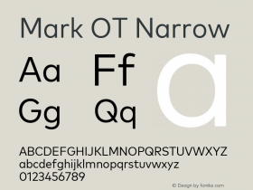 Mark OT Narrow Version 7.60图片样张