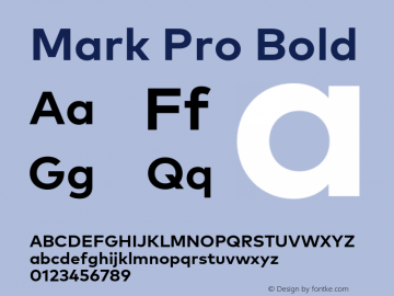Mark Pro Bold Version 7.60图片样张