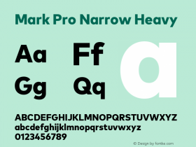 Mark Pro Narrow Heavy Version 7.60图片样张