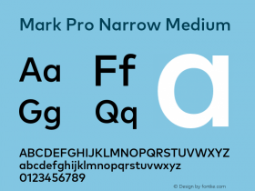 Mark Pro Narrow Medium Version 7.60图片样张