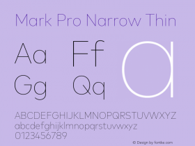Mark Pro Narrow Thin Version 7.60图片样张